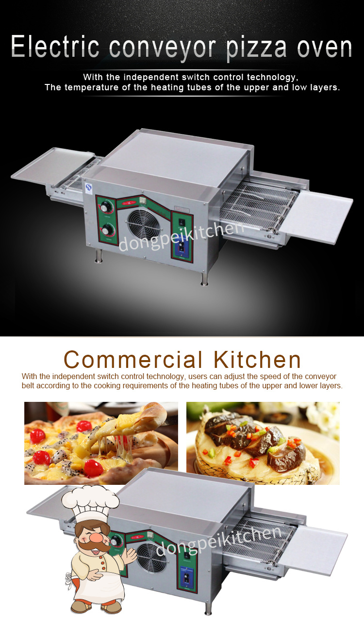 Commercial Electric Chain Oven Conveyor Pizza Oven for Restaurant