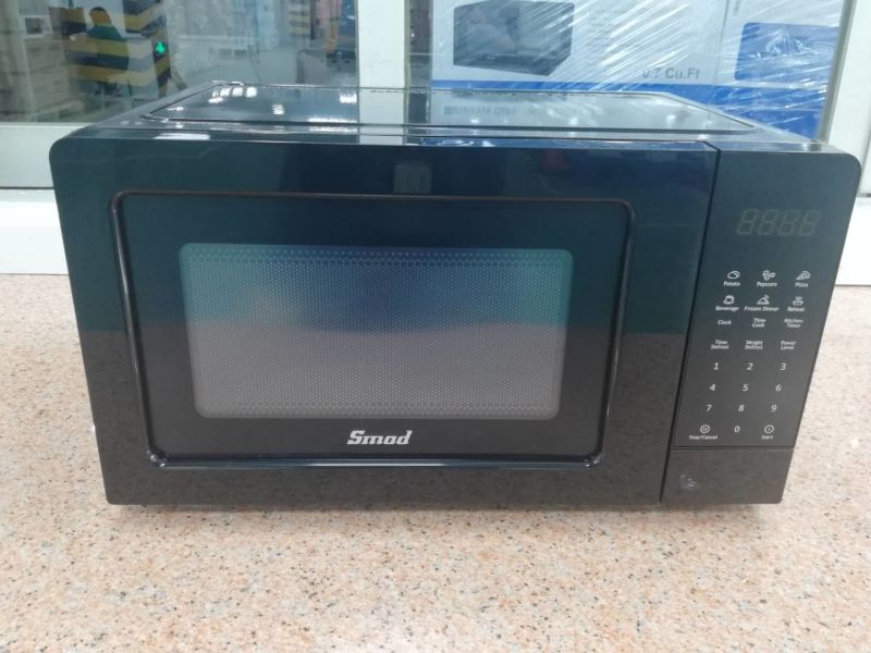 Smad 20L 0.7cuft Countertop White Black Digital Microwave Oven/ Microwaves