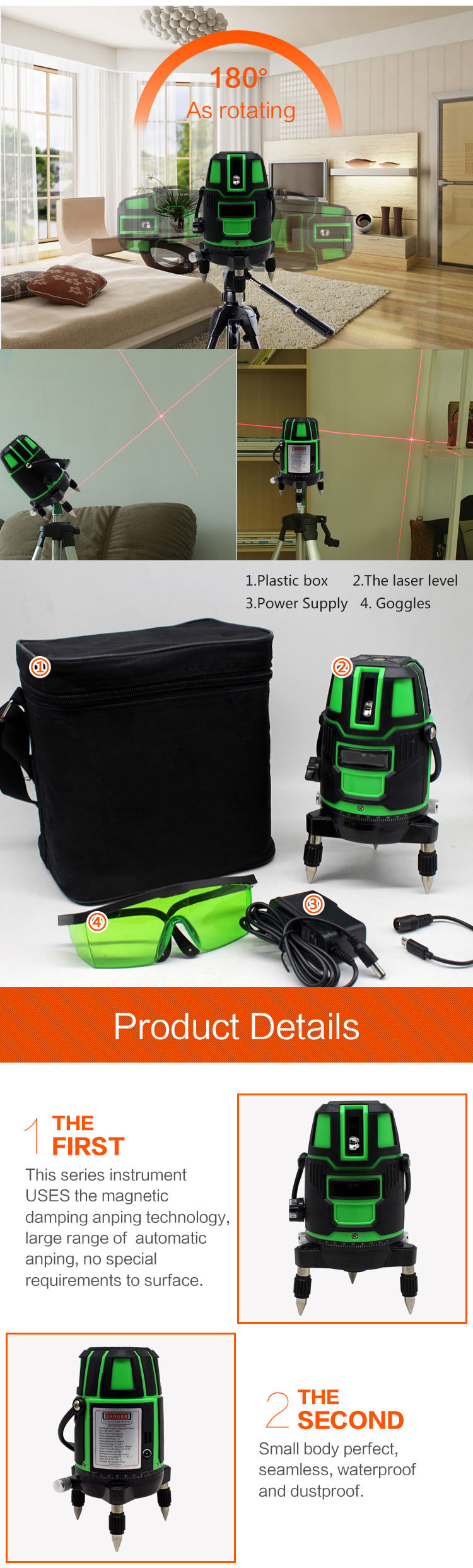 New Hot Sale Laser Level 93t with Green Multi Line