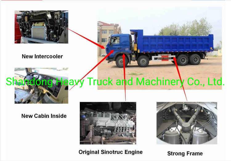 Used HOWO Dump Truck 8X4 371HP 12 Whells 8X4 Dump Truck Used with Tralier HOWO Dump Truck 8X4 Tipper