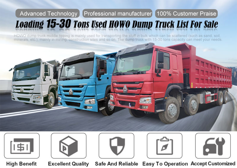 High Rate of Return HOWO Dump Truck 2015 Used Dump Truck Price Philippines