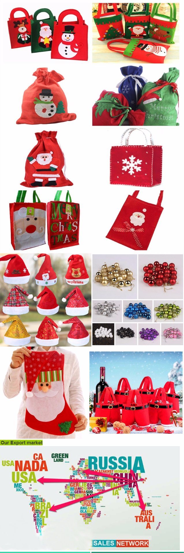 Wholesale Large Size Christmas Stockings for Christmas Decoration