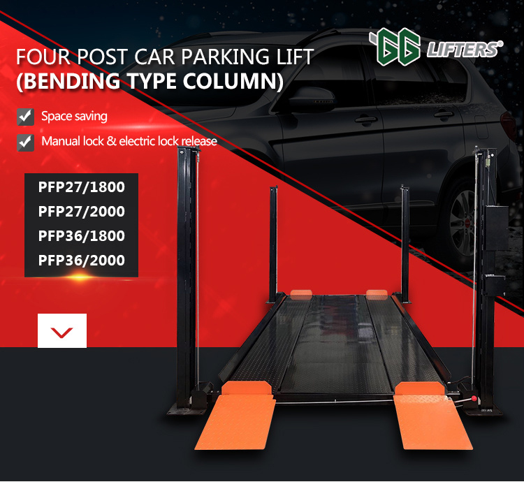 Factory supply Durable Used 4 column car parking lift