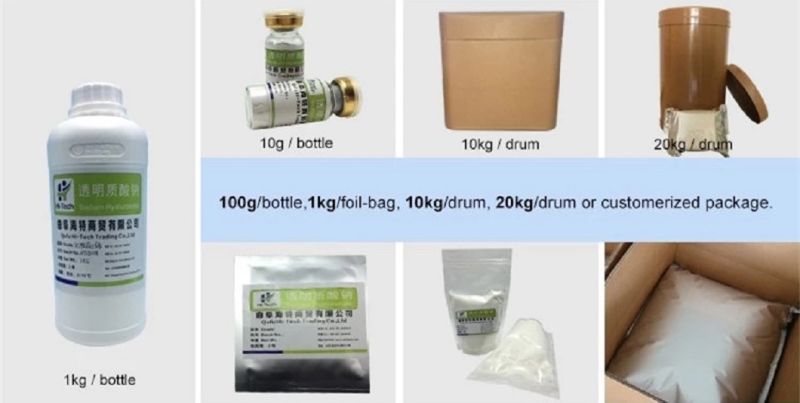 Lowest Molecular Weight Cosmetic Food Grade 50 Kda Hyaluronic Acid Powder