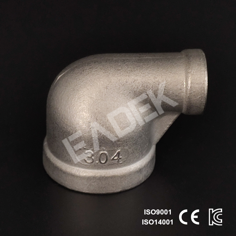 Stainless Steel 90 Reducing Bendable Tube Connector Elbow Pipe Fitting