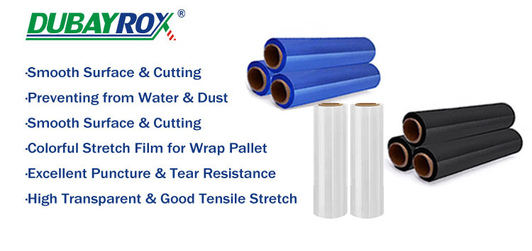 Factory Price Transparent Stretch Wrapper LLDPE Plastic Roll Film