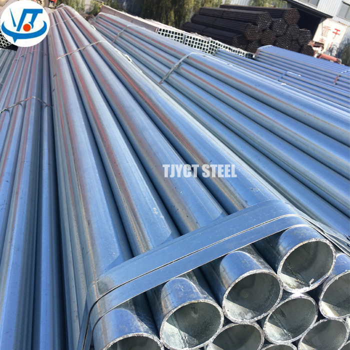 Threaded Galvanized Pipe / Gi Steel Tube Coupling Ends Tianjin Factory Price