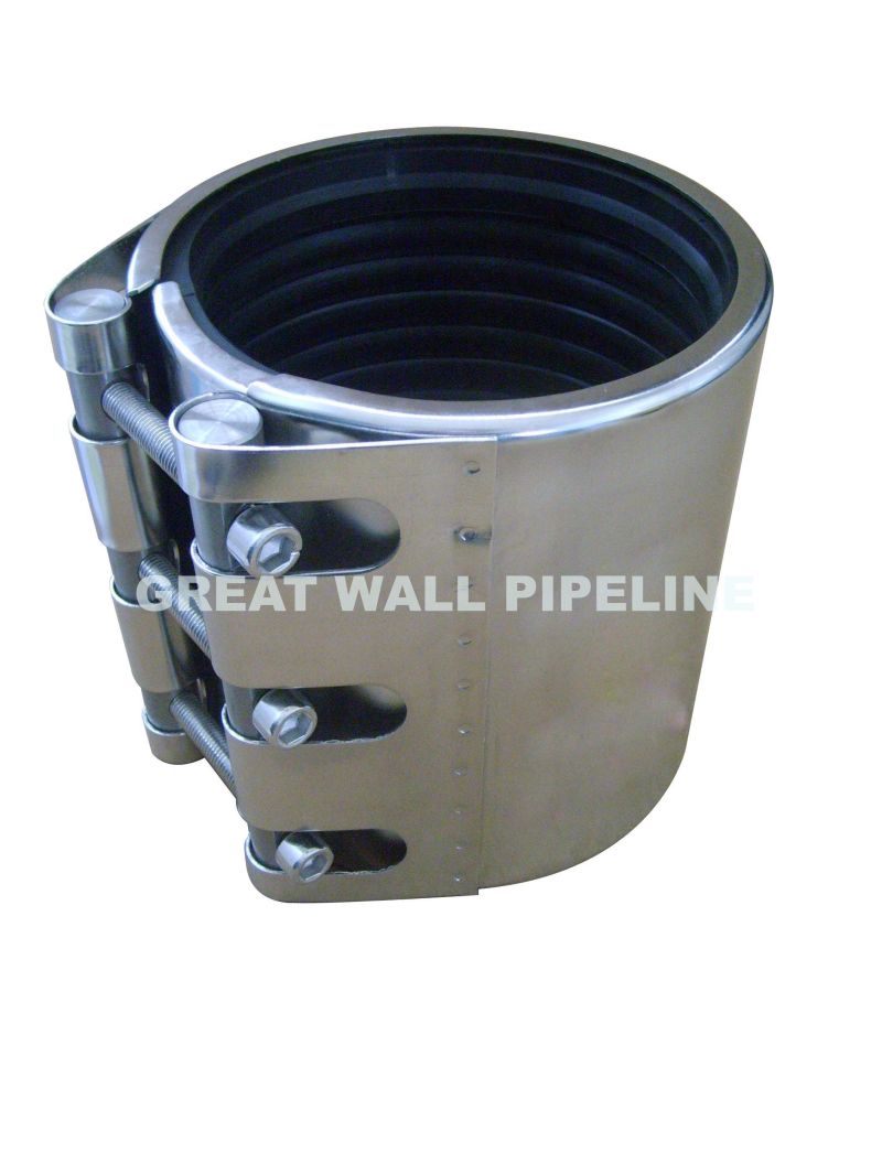 High Quality Multi-Function Single-Section Flexible Stainless Steel Repair Clamp Pipe Coupling