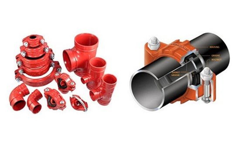 China Supplier Grooved Pipe Connectors Grooved Rigid Coupling