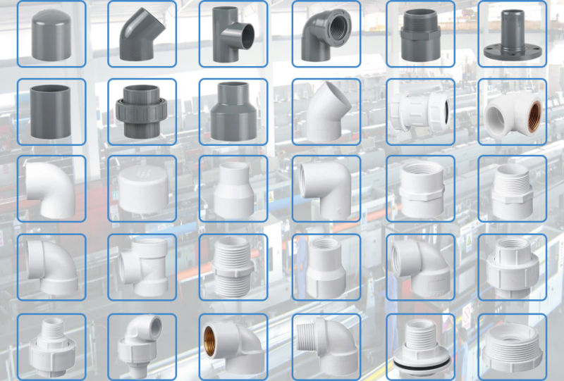 Sch80 UPVC Pressure Connector Pipe Fittings