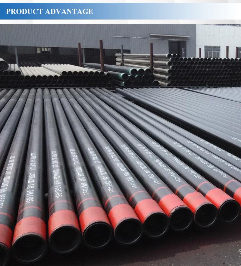 Oil OCTG J55, K55 Casing Steel Pipe for Oilfields