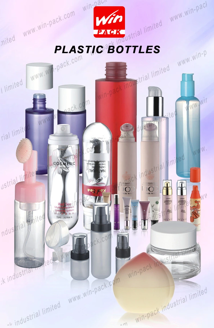 Winpack Manufacturer Sell Plastic Lotion Bottle 150ml with Aluminum Collar