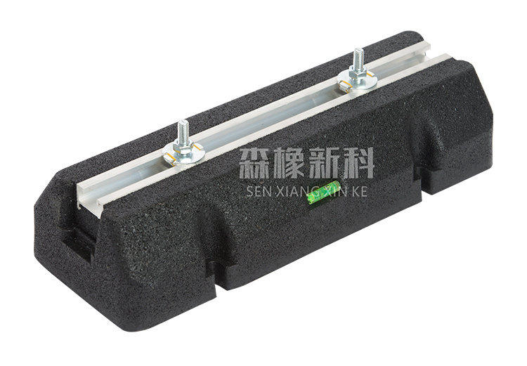 Pair of Supports Anti-Vibration Pad Small Rail Pair of Supports for Heat Pump