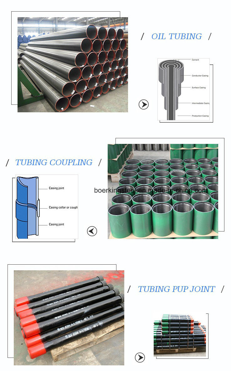 API 5CT K55 J55 N80 L80 P110 Casing/Tubing /Coupling/Pup Joint for OCTG