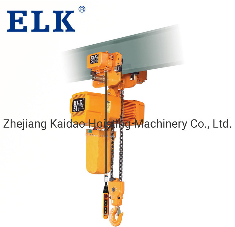 Elk Factory Directly Supply Wholesale Electric Chain Hoist with Clutch