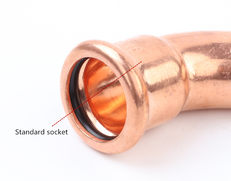 Copper Pressfitting Elbow Tee Coupling Cap Crossing Copper Plumbing/Pipeline System