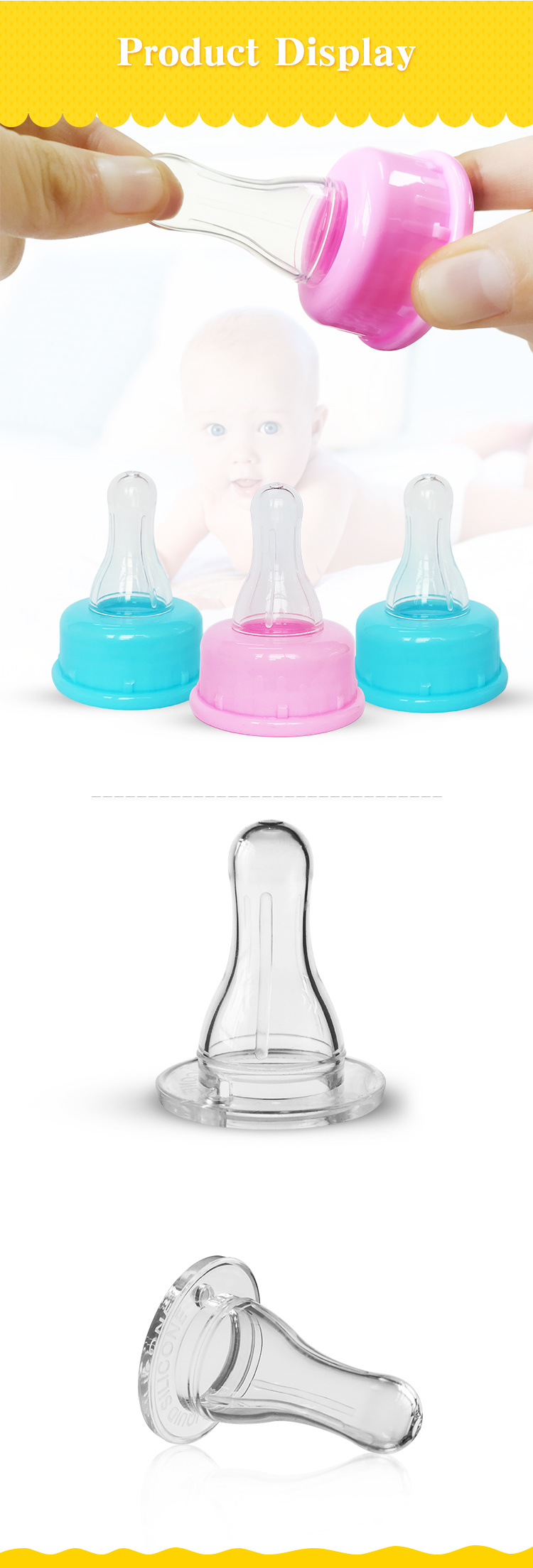 Baby Bottle Silicone Nipple/Baby Silicone Nipple Teat Manufacturers