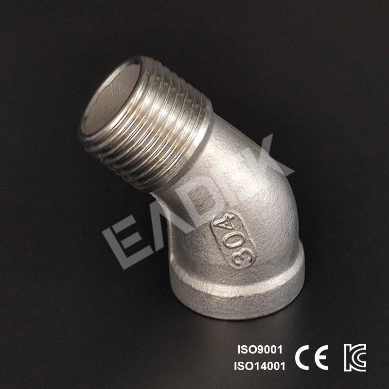 Stainless Steel 90 Reducing Bendable Tube Connector Elbow Pipe Fitting