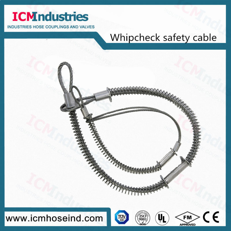 Air Hose Airline Plant Whipcheck Safety Cable Coupling