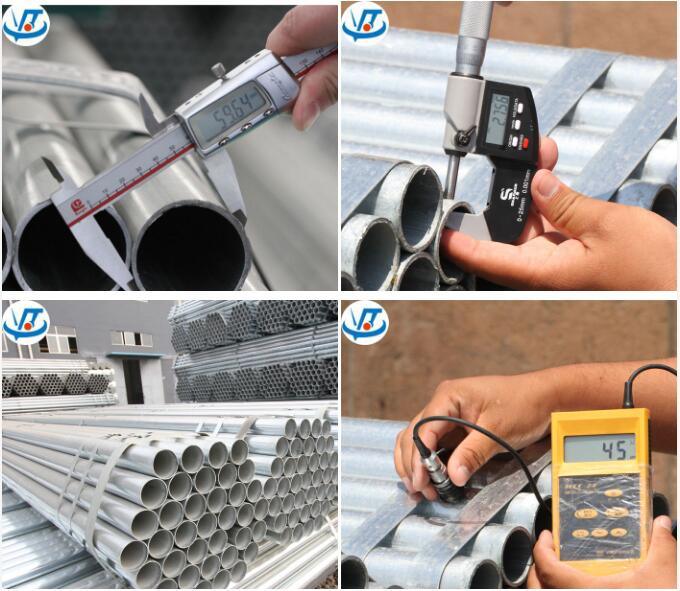 Threaded Galvanized Pipe / Gi Steel Tube Coupling Ends Tianjin Factory Price