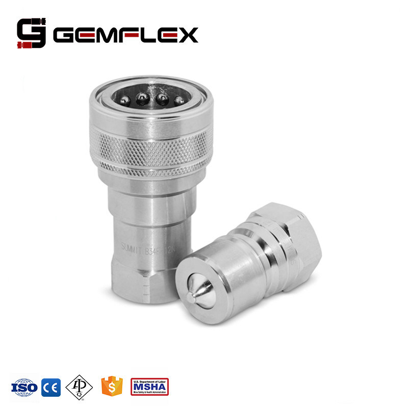 Bsp / NPT Thread Hydraulic Quick Connector Quick Coupler