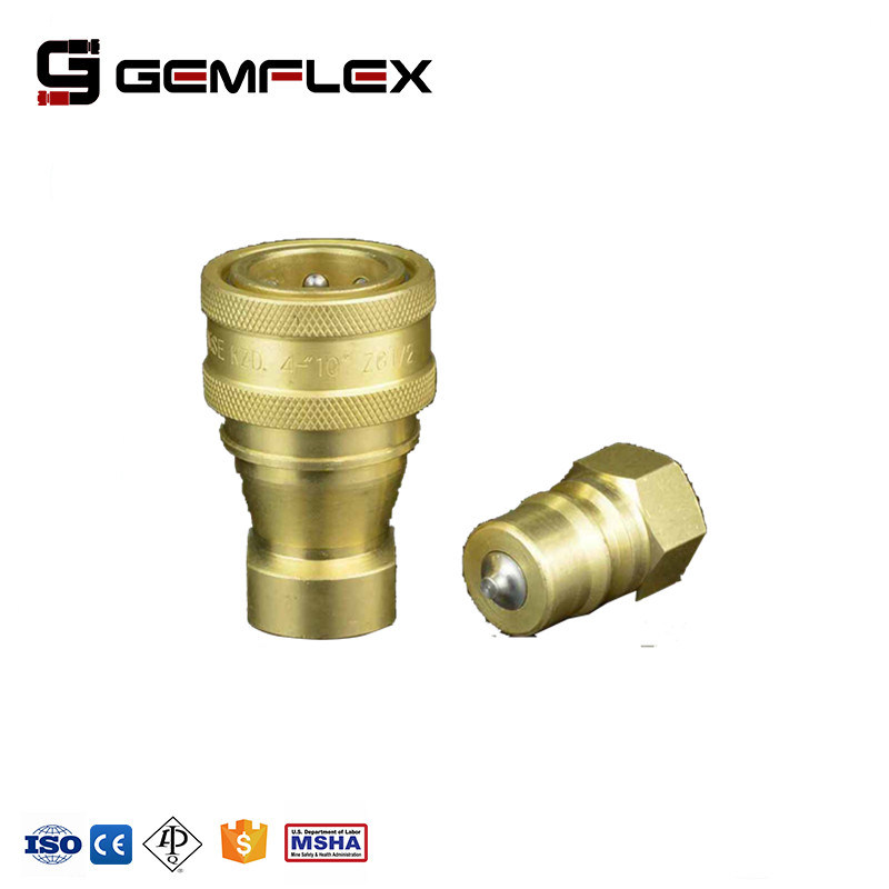 Bsp / NPT Thread Hydraulic Quick Connector Quick Coupler