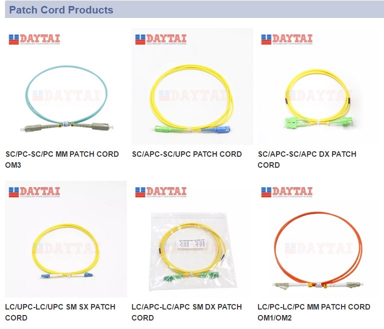 G652D LC/Upc-Sc/APC Simplex Sm Sc to LC Patch Cord Manufacturers