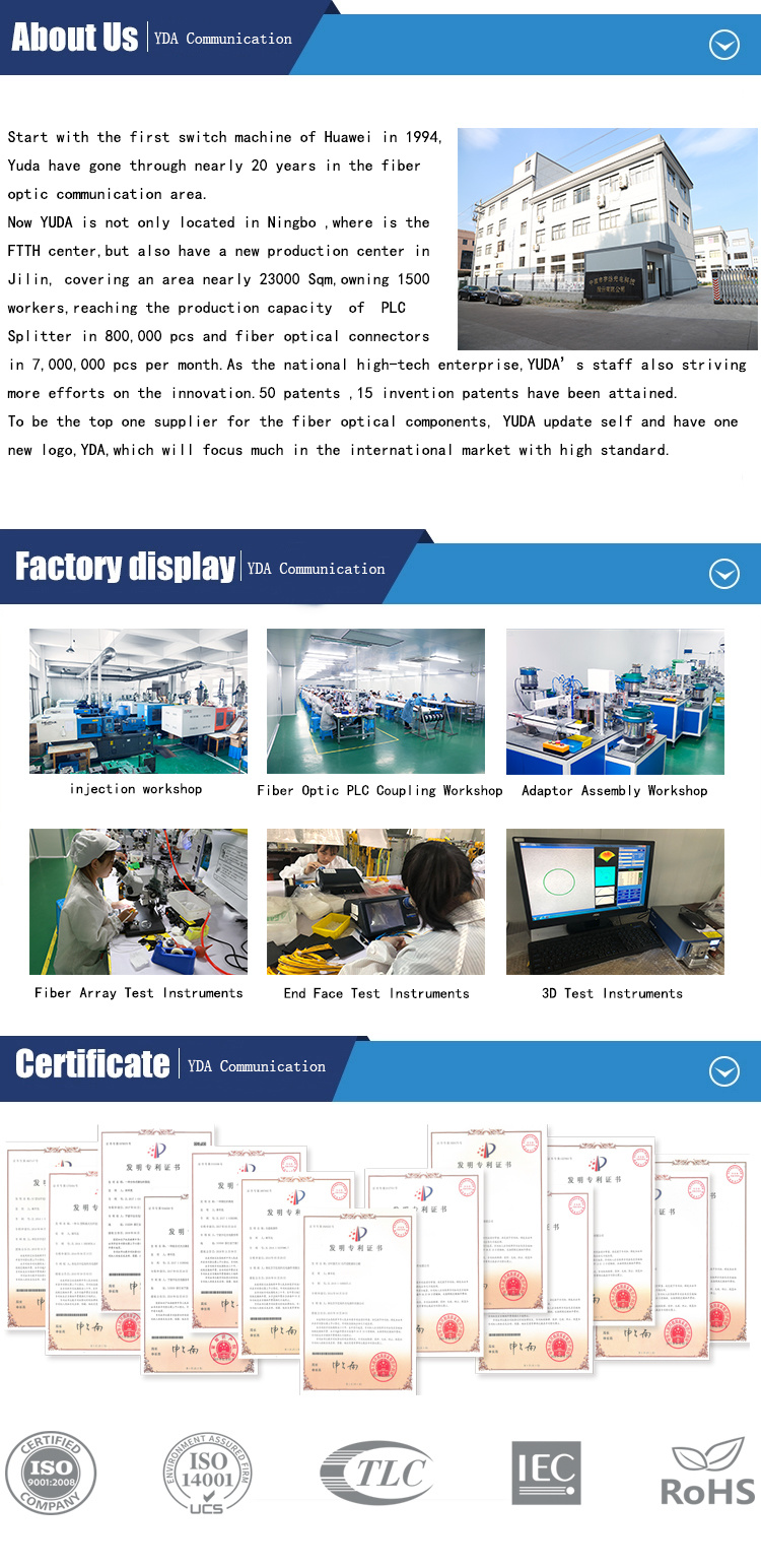 FTTH China Supplier Customized Indoor LC-LC Upc/APC Double Core Fiber Optic Patch Cord