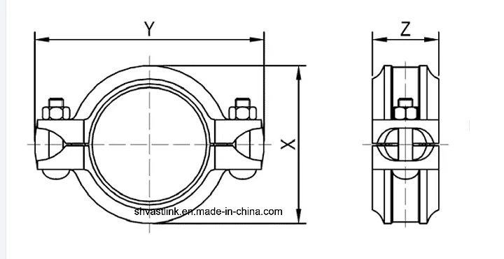 300 Series Dn65 Stainless Steel Grooved Coupling for Pipe Joint