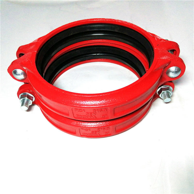 China Supplier Ductile Iron Grooved Fittings of Rigid Coupling
