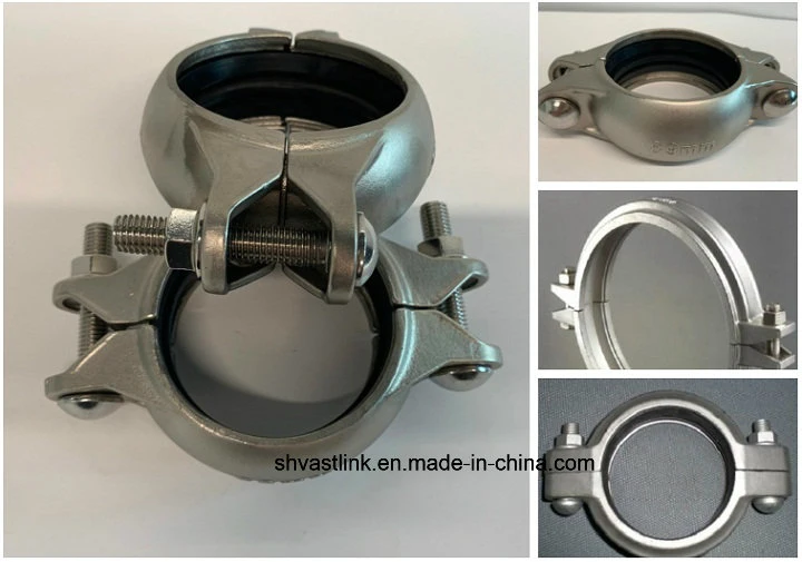 300 Series Dn65 Stainless Steel Grooved Coupling for Pipe Joint