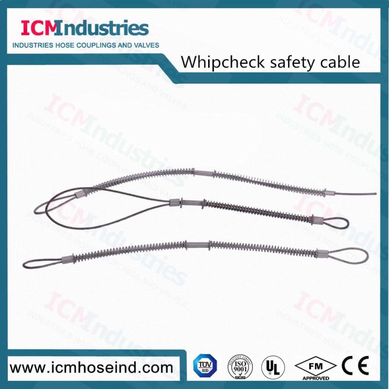 Air Hose Airline Plant Whipcheck Safety Cable Coupling