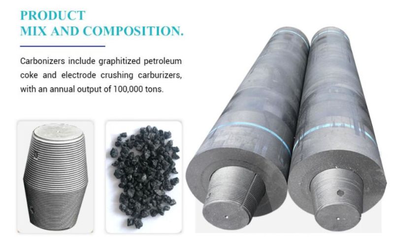 Factory Supply UHP HP Shp Graphite Electrode with 4tpi Nipple Manufacturer CPC GPC