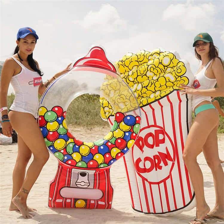 New Creative PVC Beer Glass Float Popcorn Float Float