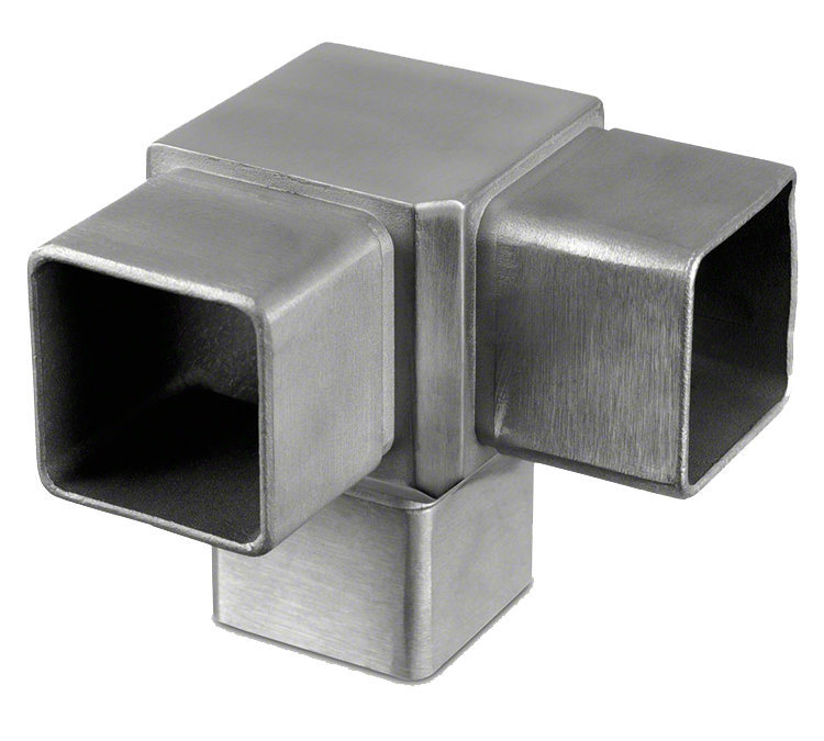 Stainless Steel 2 Ends Glass Handrail Connector Pipe Fitting