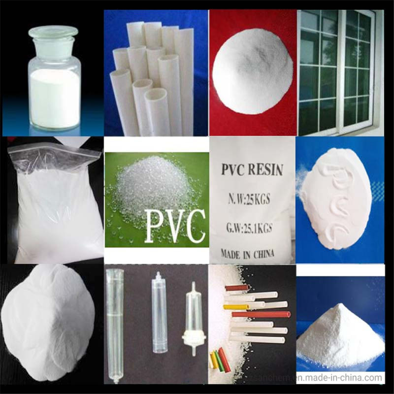 China Supplier Polyvinyl Chloride PVC Resin K55 to K77 Price