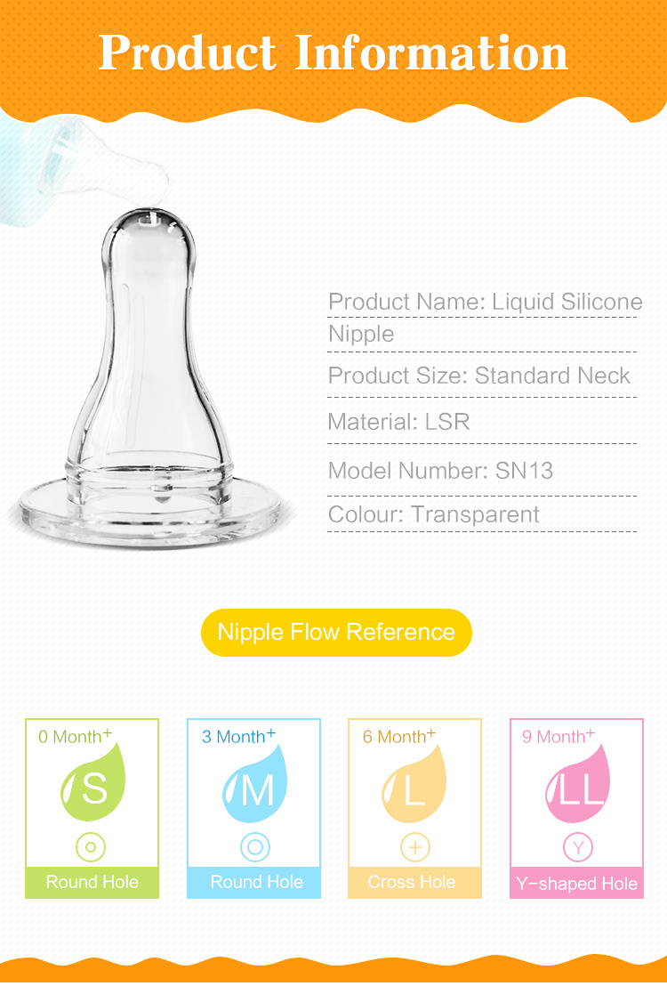 Baby Bottle Silicone Nipple/Baby Silicone Nipple Teat Manufacturers