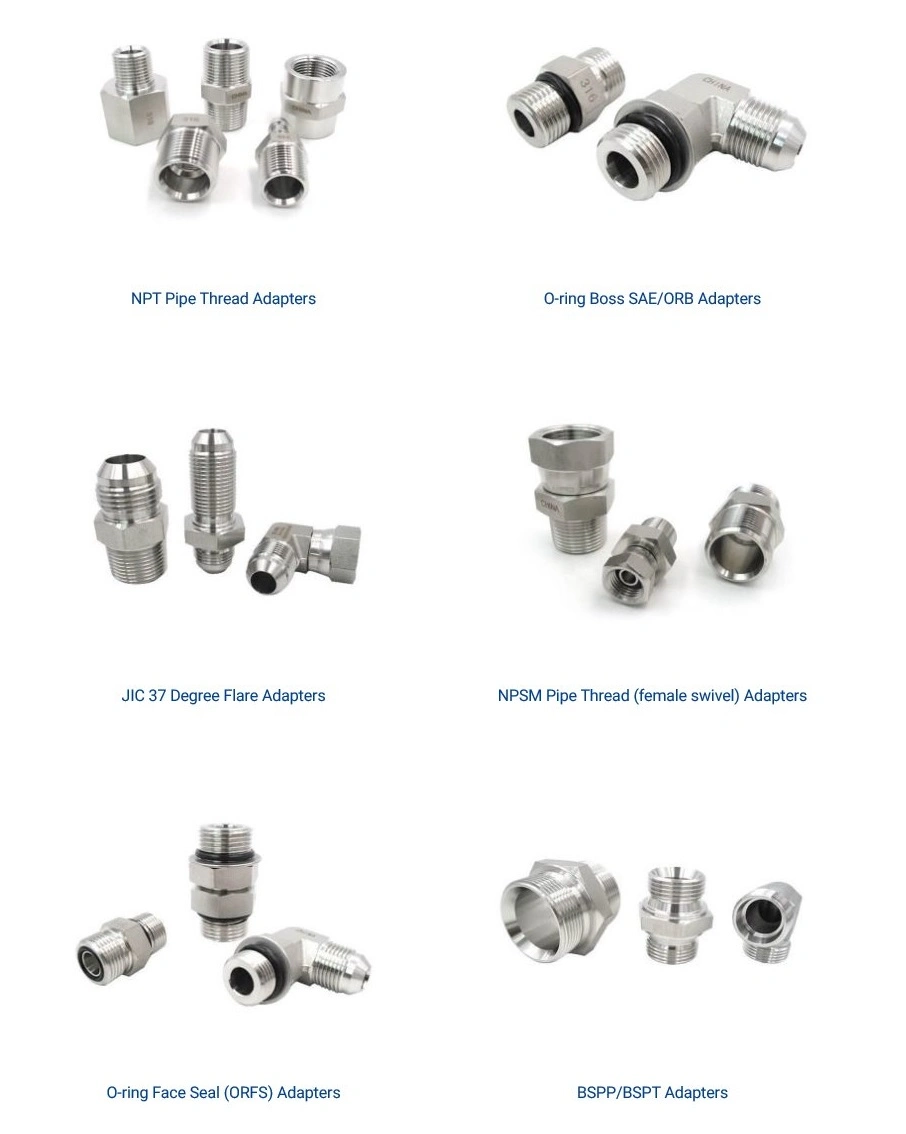 Stainless Steel High Pressure Coupling/Hex Nipple/Hydraulic Fitting