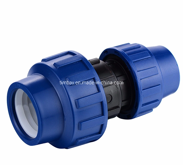 PP Coupling Compression Plastic Pipe Fitting Quick Connect Water Pipe Fittings Reducing Coupling