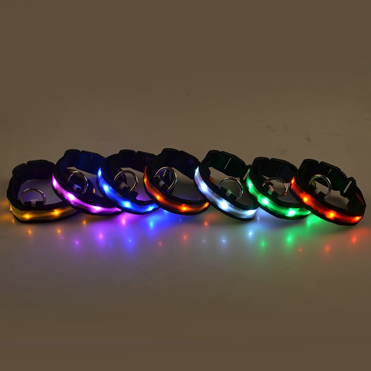 Pet Dog Collars for Dogs Pets Cats Glow LED Collars