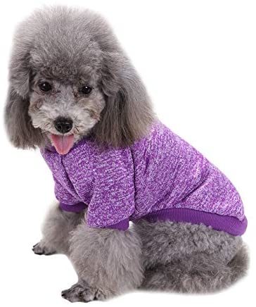 Dog Sweater Soft Thickening Warm Pup Dogs Shirt