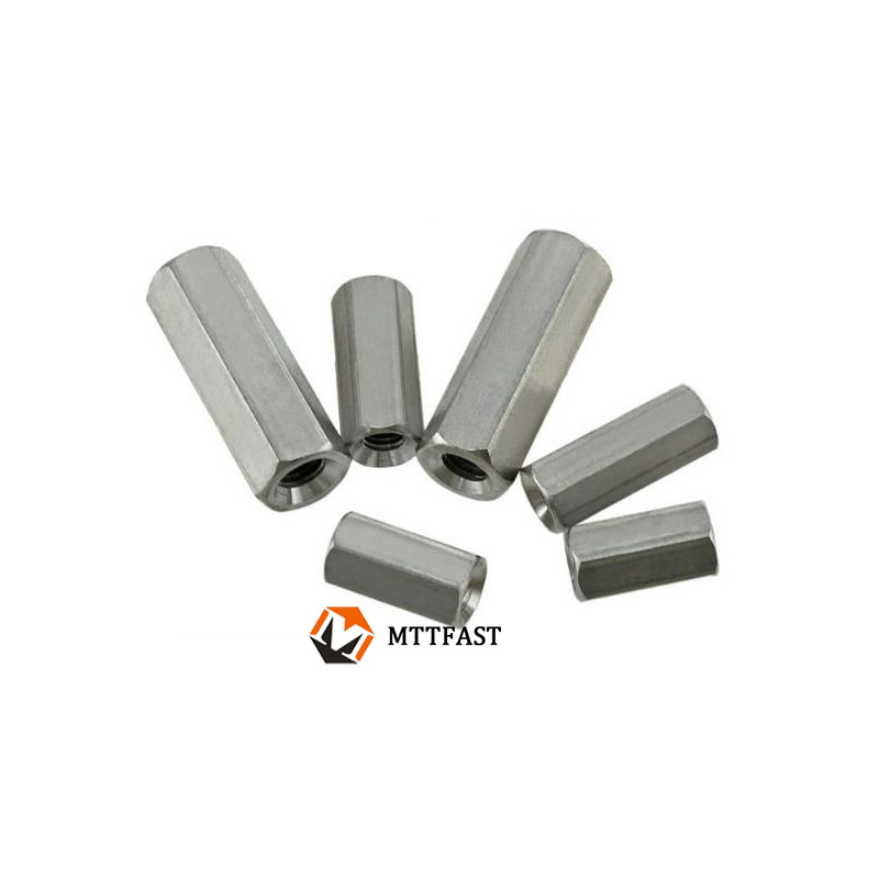 DIN 6334 Factory Price Long Stainless Steel Hex Coupling Nuts