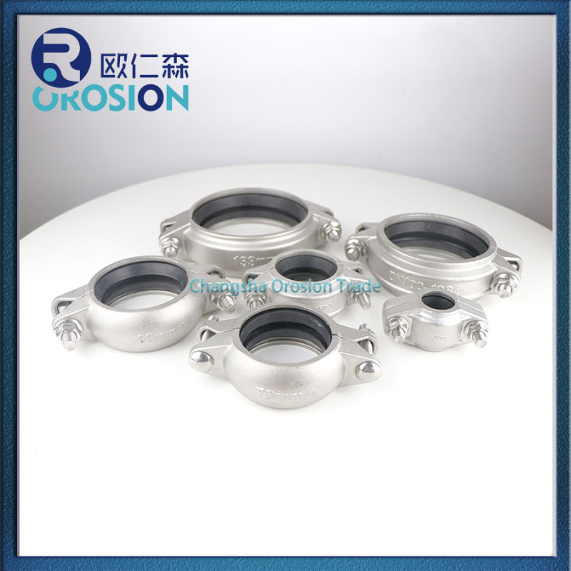 Factory Production Sanitary Pipe Coupling Clamp Stainless Steel