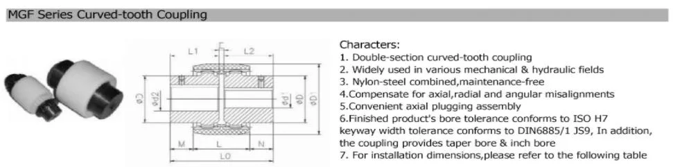 Nl Type Typedrum Curved Teeth Gear Coupling & Drum Toothed Coupling Nl Drum Toothed Coupling