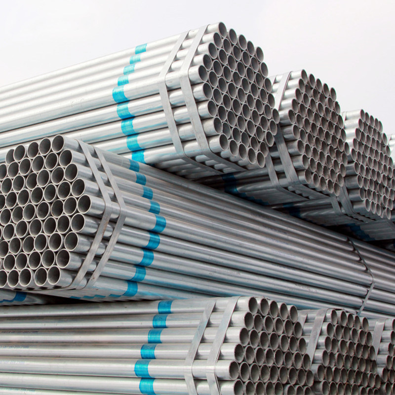 Hot Finished Welded Thin Wall Zinc Coated Round Steel Tube