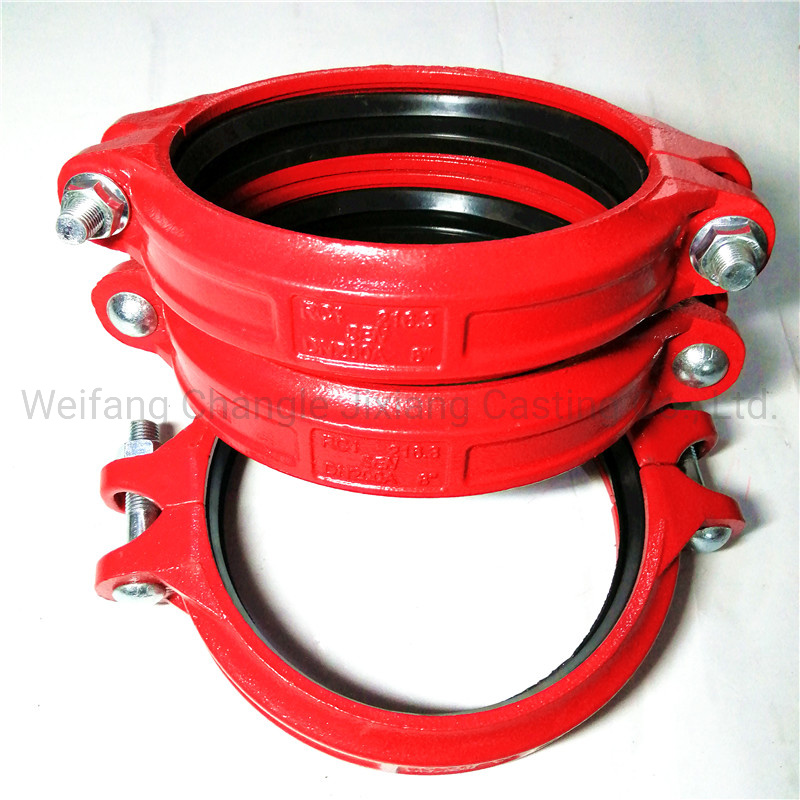 China Grooved Pipe Fittings Rigid Coupling Manufacturers