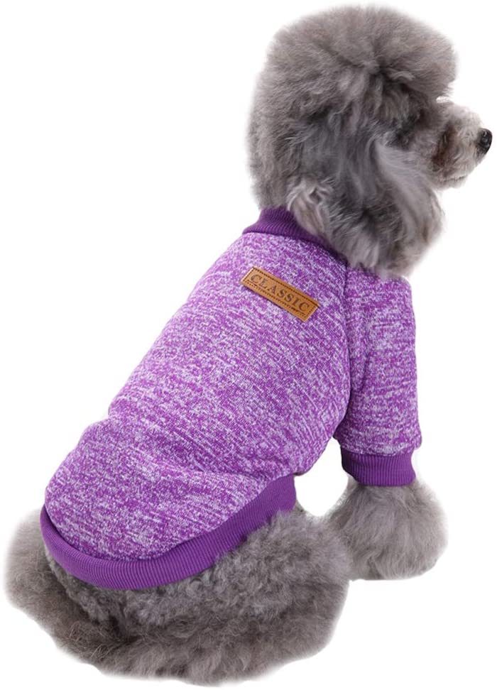 Dog Sweater Soft Thickening Warm Pup Dogs Shirt