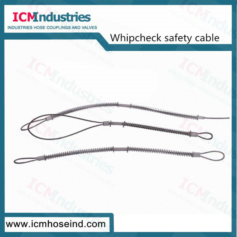 Air Hose Airline Plant Whipcheck Safety Cable Coupling