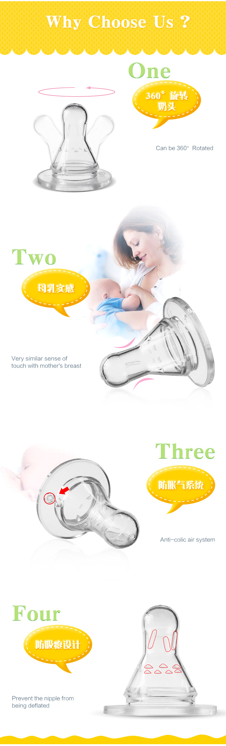 Manufacturers Baby Feeder Bottle Silicone Nipple Teat