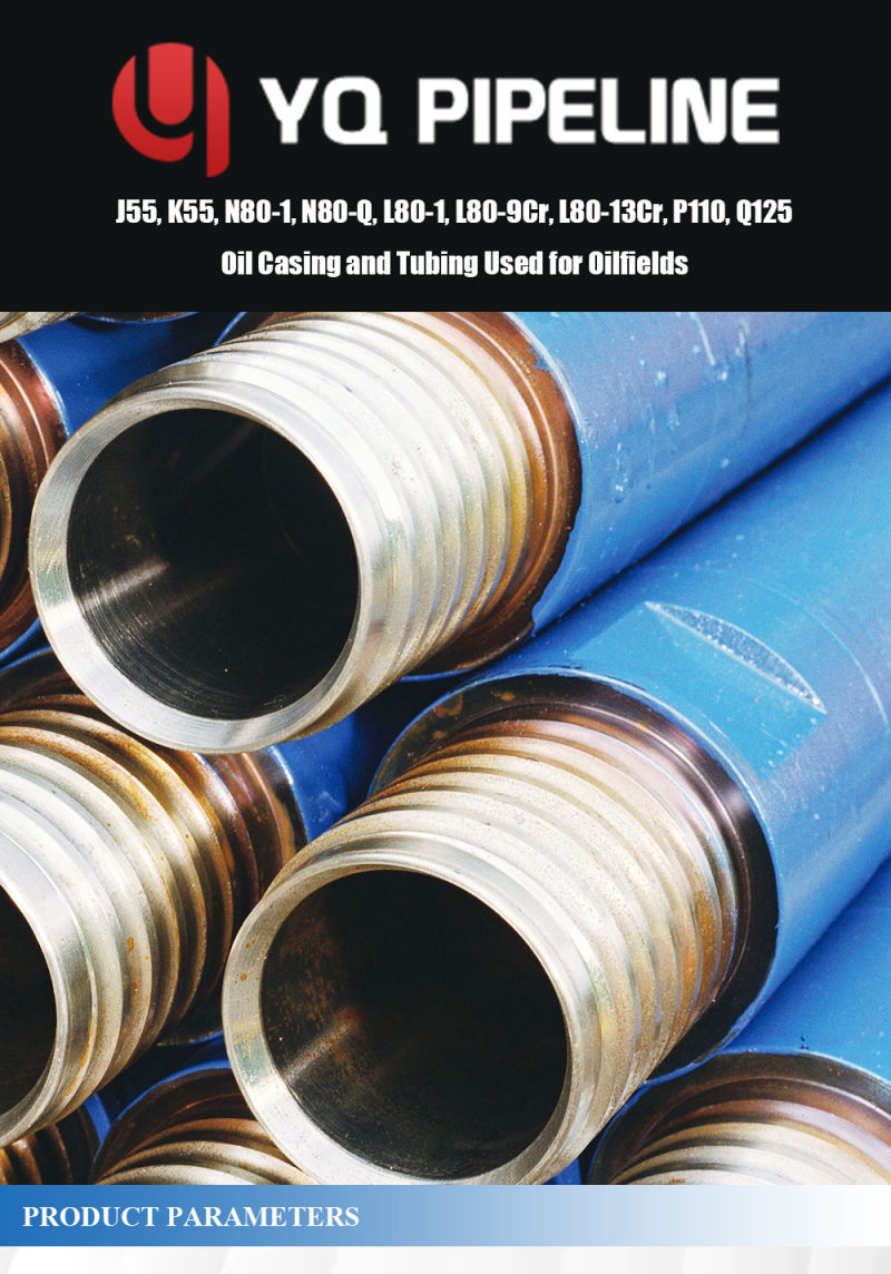 Oil OCTG J55, K55 Casing Steel Pipe for Oilfields